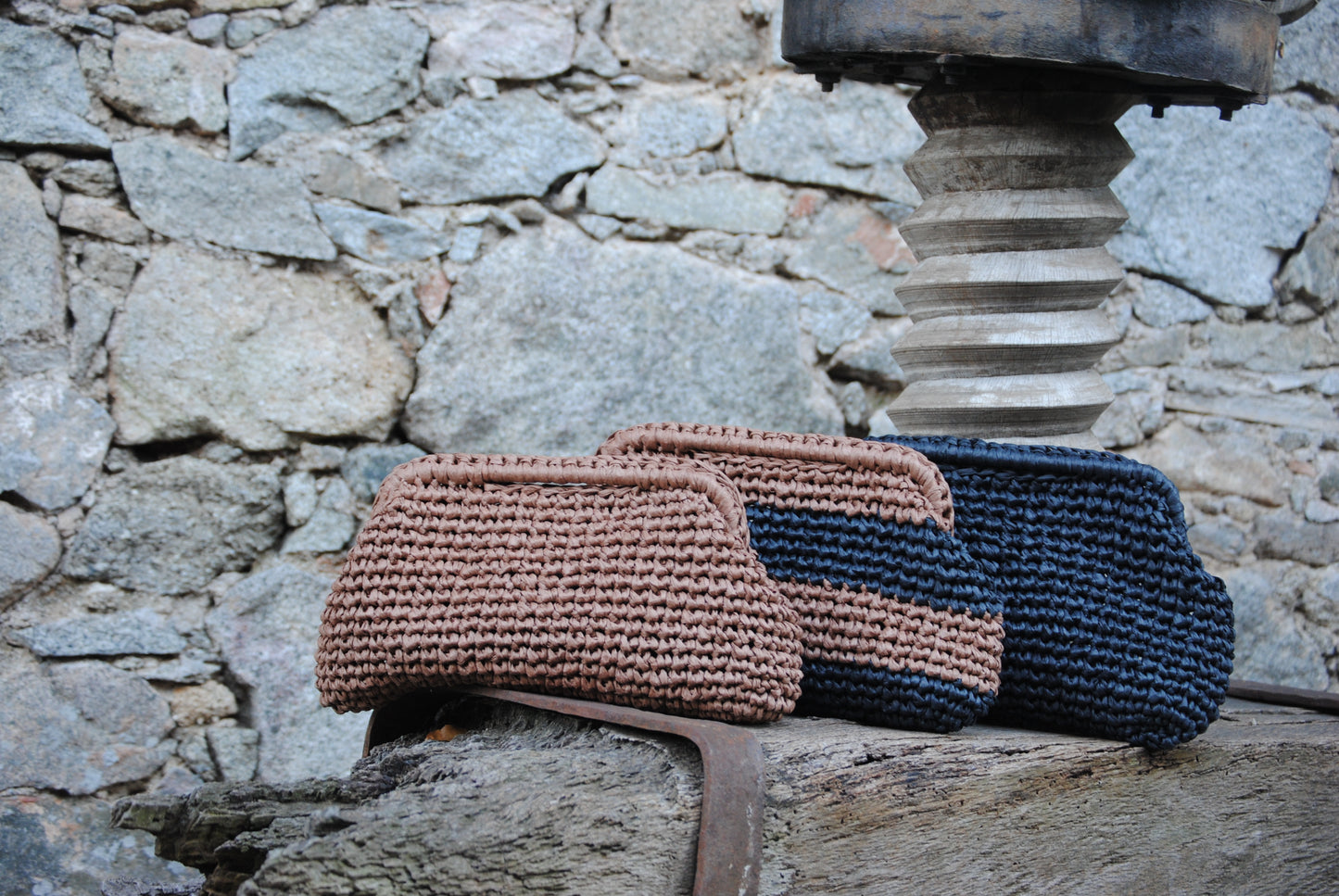 VOLTERRA XL rafia marrón